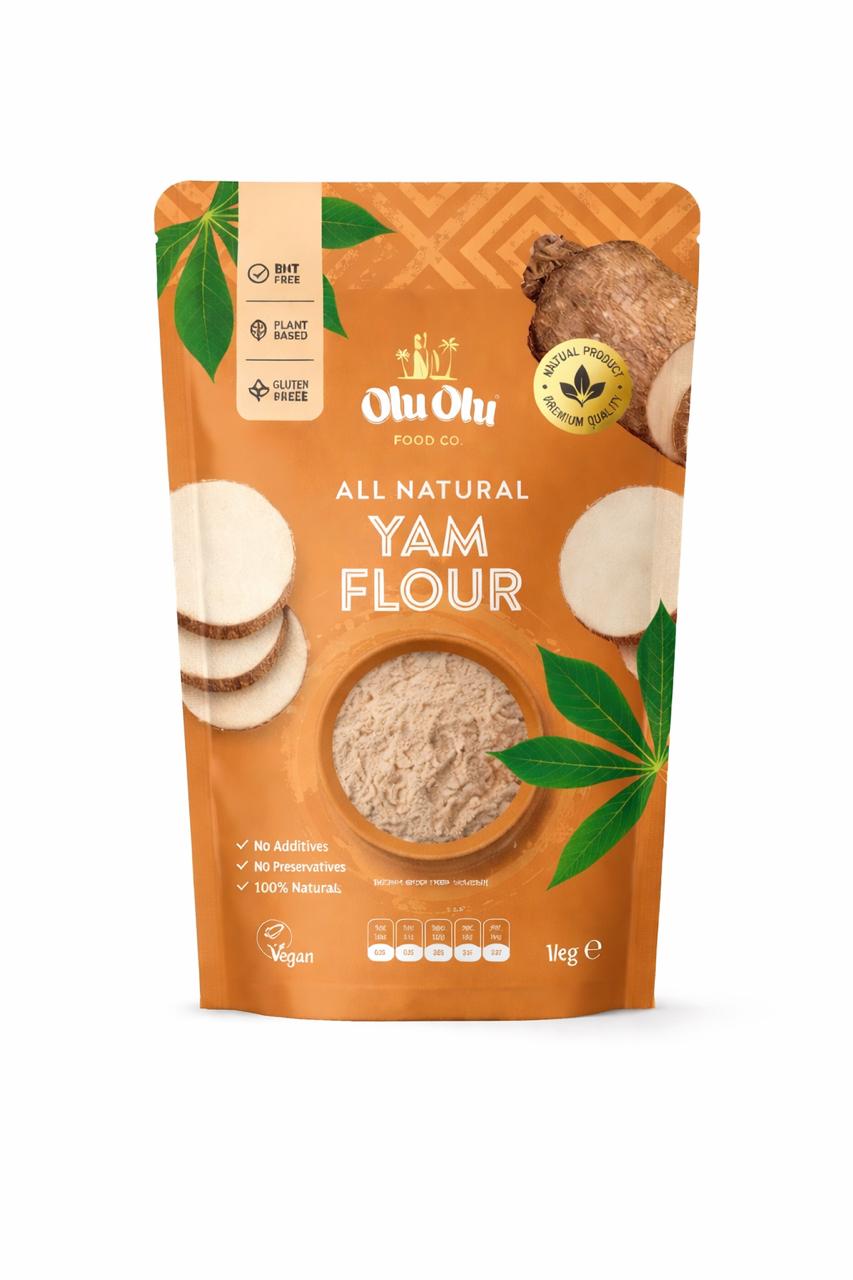 Olu Olu Yam Flour 1kg β Premium Yam Flour for Amala & Swallow UK